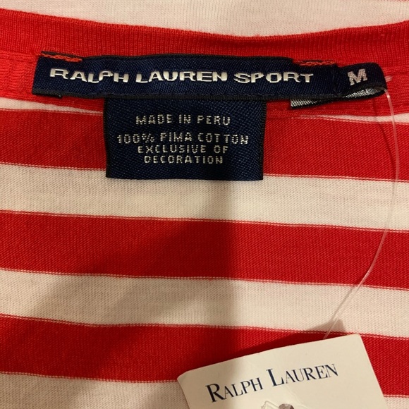 {Ralph Lauren} Striped Cotton Tee - Picture 3 of 3